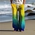 billige Bukser med herretrykk-fargegradient herre resort 3d-trykt fritidsbukse bukse elastisk midje snøring løs passform sommerstrandbukser med rett ben s til 3xl