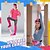 preiswerte Outfits-Retro Vintage Disko 1980er Schulterfreies T-Shirt Fischnetz Damen Karnevalskostüm Halloween Karneval Maskerade Party / Abend Junggesellinnenabschiedsparty Pride Parade Erwachsene Kostüm