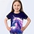 voordelige meisjes 3d t-shirts-Voor meisjes 3D Eenhoorn T-shirt Overhemd Roze Korte mouw 3D-afdrukken Zomer Actief Modieus leuke Style Polyester Kinderen 3-12 jaar Strakke ronde hals Buiten Casual Dagelijks Normale pasvorm
