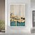 billige Abstrakte malerier-håndmalte 3 stykker luksusmalerier abstrakt foliemaleri veggkunst akrylmaleri gullmalerier grønne malerier store malerier til veggdekorasjon beste gaverom dekora