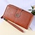 cheap Wallets-Women&#039;s Wallet Mobile Phone Bag Credit Card Holder Wallet Polyester PU Leather Daily Mother&#039;s Day Buckle Zipper Large Capacity Durable Solid Color Wine Black Navy Blue
