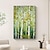 זול ציורי שמן-עץ גינקו בעבודת יד ציור שמן על בד ציור יער ירוק גדול ציור קיר אמנות מופשטת ציור יערות ציור מותאם אישית עיצוב בית לסלון עיצוב קיר