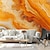 preiswerte Zusammenfassung &amp; Marmor Wallpaper-Coole Tapeten, orangefarbene Marmor-Tapete, abstrakte Aufkleber, abziehen und aufkleben, abnehmbares PVC/Vinyl-Material, selbstklebend/Klebstoff erforderlich, Wanddekoration für Wohnzimmer, Küche,