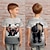 billige drenges 3d t-shirts-Drenge 3D Tegneserie Køer T-shirt Skjorter Kortærmet 3D-udskrivning Sommer Aktiv Sport Mode Polyester Børn 3-12 år Rund hals udendørs Afslappet Daglig Regulær