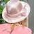 זול כובע מסיבות-כובעים פשתן באולר/כובע כובע דלי כובע שמש כובע שמש מסיבת תה חתונה חתונה אלגנטית עם כיסוי ראש עם קשת
