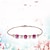 cheap Wearable Accessories-Red Crystal Gemstone Bracelet For Women Buy Three Get One Free Luxury European And American Style Rose Gold Necklace Ring Set