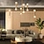 abordables Éclairages Spoutnik-Pendentif LED 55/100 cm plafonnier réglable en hauteur pendentif plafonnier moderne du milieu du siècle pour salon, salle à manger, cuisine