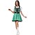 cheap Movie &amp; TV Theme Costumes-Irish Dress Women&#039;s Movie Cosplay Retro Vintage Cosplay Green Halloween Masquerade Dress