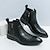 Χαμηλού Κόστους Ανδρικές Μπότες-Ανδρικά Μπότες Μπότες Τσέλσι Casual Μπότες Μπότες μόδας Βίντατζ Καθημερινό Βρετανικό Γάμου Καθημερινά PU Αυξανόμενο Ύψος Άνετο Αντιολισθητικό Μποτίνια Φερμουάρ Σκούρο καφέ Μαύρο Καφέ Άνοιξη Φθινόπωρο