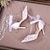 preiswerte Hochzeitsschuhe-Damen Hochzeit Schuhe Pumpen Geschenke zum Valentinstag Party Outdoor Klub Brautschuhe Brautjungfernschuhe Paillette Blume Kätzchen-Ferse Runde Zehe Elegant Modisch Sexy Gitter Weiß