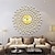 cheap Metal Wall Decor-Large Wall Clock Metal Decorative Silent Non-Ticking Big Clocks Modern Home Decorations for Living Room Bedroom Dining Room Office