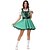 cheap Movie &amp; TV Theme Costumes-Irish Dress Women&#039;s Movie Cosplay Retro Vintage Cosplay Green Halloween Masquerade Dress