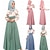 cheap Arabian Muslim-Women&#039;s Dress Abaya Dubai Islamic Arabic Arabian Muslim Ramadan Floral Adults&#039; Dress