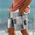cheap Men&#039;s Printed Shorts-Plaid Color Block Men&#039;s Resort 3D Printed Board Shorts Swim Trunks Elastic Waist Drawstring with Mesh Lining Aloha Hawaiian Style Holiday Beach S TO 3XL