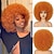 billige Kostumeparykker-hår røde afro parykker til sorte kvinder limfri wear and go paryk 10 tommer krøllede afro parykker bordeaux syntetiske puff parykker til daglig fest cosplay kostume hallowee brug