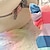 levne dívčí 3D šaty-Girls &#039; 3D Duhová Proužek Šaty s volánky Bez rukávů 3D tisk Léto Denní Dovolená Na běžné nošení Krásná Děti 3-12 let Volnočasové šaty Tankové šaty Nad kolena Polyester Běžný