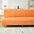 abordables Futon Sofa Cover-Funda de sofá cama sin brazos de tela jacquard de 3 tamaños diferentes, fundas decorativas para sofá de Año Nuevo, protector elástico, funda de banco