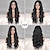 Недорогие Парик из искусственных волос без шапочки-основы-длинные черные парики для женщин, 26-дюймовый длинный вьющийся парик, натуральный синтетический термостойкий парик из термостойкого волокна, черный волнистый парик для ежедневного использования на