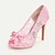 cheap Wedding Shoes-Women&#039;s Wedding Shoes Bridal Shoes Bowknot Stiletto Peep Toe Elegant Lace Loafer Black White Ivory