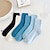 abordables calcetines9-6 pares de calcetines deportivos para mujer, calcetines deportivos informales simples de algodón de color sólido para vacaciones y trabajo