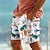 baratos Bermuda de Surf-Palm tree resort masculino 3d impresso calções de banho calções de banho cintura elástica cordão com forro de malha aloha estilo havaiano férias praia s a 3xl