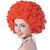 economico Parrucche da festa-parrucca afro corta riccia crespa per donna uomo parrucche sintetiche resistenti al calore anni &#039;70 divertenti parrucche per capelli cosplay per feste di San Patrizio
