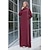billige Arabisk muslim-Dame Kjoler Abaya Dubai islamsk Arabisk Arabisk Muslim Ramadan Helfarge Voksne Kjole