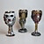 رخيصةأون تماثيل-كأس من العصور الوسطى - كأس للشرب على شكل جمجمة - جامعي أكواب من الفولاذ المقاوم للصدأ - هدية قوطية مثالية، ديكور للحفلات