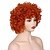 abordables Perruques historiques-Perruque courte bouclée fluffy orange rouge Mrs Roper pour femmes Costume de Carnaval Perruques d'Halloween