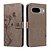 abordables Coques autres téléphones-téléphone Coque Pour Google Pixel 8 Pro Pixel 7 Pixel 6 Portefeuille Relief Protection complète du corps avec dragonne Arbre Papillon TPU faux cuir