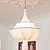 billiga Lyktdesign-led taklampa 50/60/80/100 cm varmvit ljus färg 3 ljus färg pendel lantern design taklampa tyg led matsal sovrum taklampa 110-240v