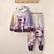 cheap Girl&#039;s 3D Sets-Girls&#039; 3D Unicorn Hoodie &amp; Sweatpants Set Long Sleeve 3D Printing Spring Fall Active Fashion Cute Polyester Kids 3-12 Years Zip Hooded Outdoor Street Regular Fit