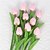 baratos Decoração de casa-10 peças de tulipas artificiais de pêssego, flores de seda, haste longa e folhas verdes, decoração de flores falsas para vaso, festa de casamento, cozinha, escritório, casa, quarto, mesa, decoração de