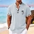 cheap Men&#039;s Hawaiian Shirt-Plaid Coconut Palm Men&#039;s Resort Hawaiian 3D Print Shirt Henley Shirt Button Up Shirt Summer Shirt Holiday Vacation Going out Spring &amp; Summer Stand Collar Henley Collar Short Sleeve Black White Blue