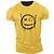Недорогие Мужская графическая футболка-Мультипликация Графические принты Смешной Черный Белый Желтый Футболка Графический Тис Муж. Графика Смесь хлопка Рубашка На каждый день Рубашка С короткими рукавами Удобная футболка