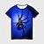 tanie chłopięce koszulki 3D-Dla chłopców 3D SPIDER T-shirt Koszula Krótki rękaw Druk 3D Lato Aktywny Sport Moda Poliester Dzieci 3-12 lat Półgolf Na zewnątrz Codzienny Regularny