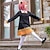 billige Anime-kostymer-Inspirert av Cosplay Anya Forger Anime  &quot;Cosplay-kostymer&quot; Japansk Halloween Cosplay-drakter Langermet Kjole Sokker Hodeplagg Til Dame Jente