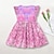 halpa Mekot-Tyttöjen 3D Yksisarvinen Ruffle mekko Pinkki Hihaton 3D-tulostus Kesä Päivittäin Pyhäpäivä Vapaa-aika Kaunis Lapset 3-12 vuotta Rento mekko Toppimekko Reisipituinen Polyesteri Normaali