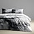 preiswerte exklusives Design-l.t.home Bettbezug-Set aus 100 % Baumwollsatin, wendbar, Premium-Elite-Bettwäsche-Set mit Marmormuster und Fadenzahl 300