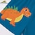 ieftine copii-băieți-pijamale-Băieți 3D Dinozaur Seturi de pijamale tricou și pantaloni scurți Manșon scurt Tipărire 3D Vară Activ Modă Zilnic Poliester Copii 3-12 ani Stil Nautic Casă Casual Interior Fit regulat