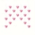 رخيصةأون الستائر-ستارة باب وردية على شكل قلب منفوش للتعليق ستارة مدخل الأميرة اللطيفة من القطيفة