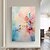 cheap Landscape Paintings-Handmade Original Birds Oil Painting On Canvas Wall Art Pink art for Home Decor With Stretched Frame/Without Inner Frame Painting