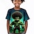 abordables niño 3d camisetas-Chico 3D Graphic Camiseta Camisa Manga Corta Impresión 3D Verano Activo Deportes Moda Poliéster Niños 3-12 años Cuello Barco Exterior Casual Diario Ajuste regular