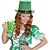 ieftine Accesorii și bijuterii-Sf. de ziua lui patrick pălărie irlandeză shamrock mascarada pentru bărbați pentru adulți petrecere cosplay pentru femei mascarada de carnaval mascarada de carnaval ziua sfântului patrick costume
