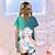 preiswerte Pyjamas-Mädchen 3D Meerjungfrau Prinzessin Pyjamas Nachthemd Kurzarm 3D-Druck Sommer Aktiv Modisch Kuschelig Polyester kinderkleidung 3-12 Jahre Rundhalsausschnitt Heim Normal Innen Regular Fit