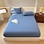 billige Lagner &amp; pudebetræk-1 stk 100% bomuld sengetøj ensfarvet sengebetræk elastisk madrasbetræk enkelt og dobbelt deluxe dobbeltseng betræk flere størrelser tilgængelige