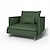 abordables IKEA Couvertures-Housse de fauteuil en velours côtelé épais Soderhamn, coupe régulière avec accoudoirs, lavable en machine et séchable