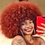 cheap Costume Wigs-Afro Wigs for Black Women 10 inch Afro Curly Wig 70s Large Bouncy and Soft Afro Puff Wigs Natural Looking Full Wigs for Party Cosplay Afro Wig