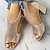 baratos Sandálias de mulher-Mulheres Sandálias Sapatos Brilhantes Pedrarias Salto Robusto Peep Toe Vintage Caminhada Couro Sintético zíper Prata Dourado