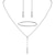 billiga Bärbara tillbehör-brudsmycken set med fyra fashionabla och minimalistiska tofs vatten diamant middagsväska full av diamant halsband öronnubbar armband